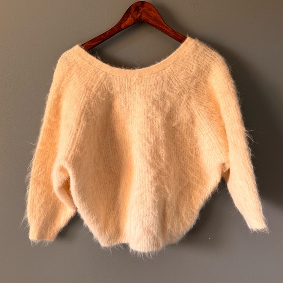 Ba&sh Fill Twisted back sweater Alpaca fur - Picture 9 of 13